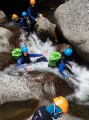 Dans les cascades du Haut Chassezac. Yves Moquet guide-rivière
