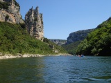 Descente en canoë sur l'Ardèche 